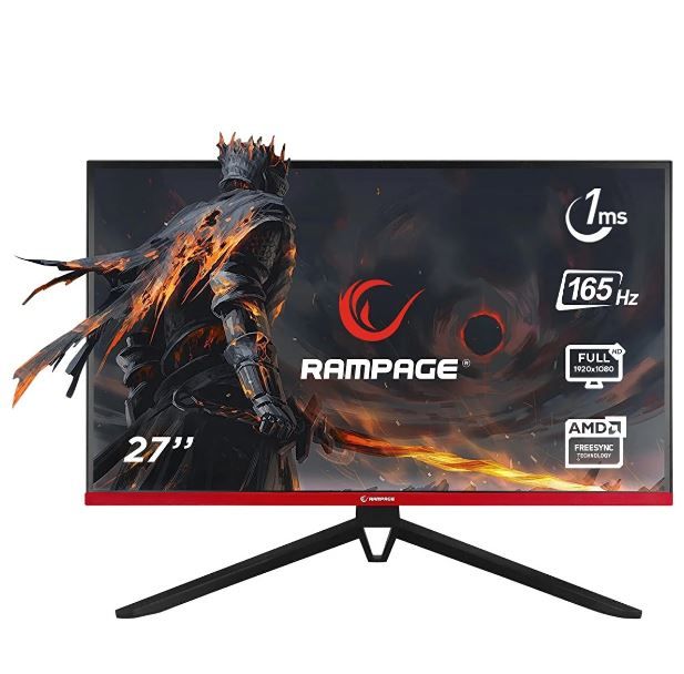 Rampage Rm-420 Black Eagle 27 Fhd 165hz Ips Panel Vga-DVI-HDMI-DP Flat Gaming Monitör